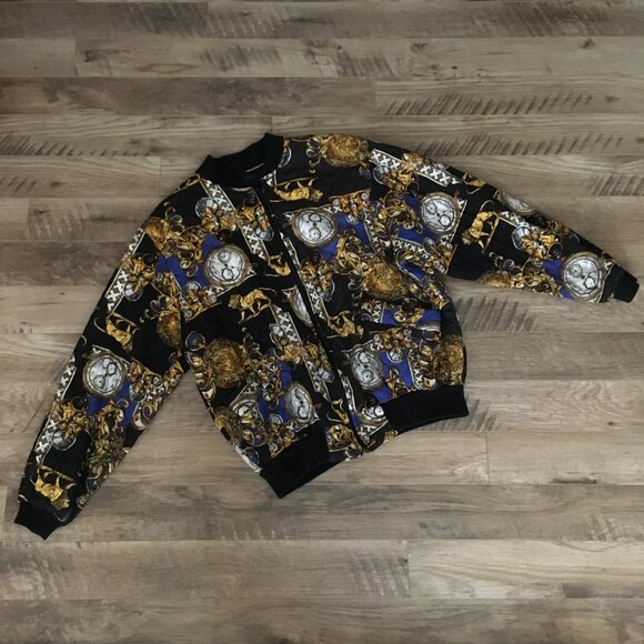 Studio J Pocket Watch + Lion Rococo Quilted Bomber Jacket - Picture 8 of 14